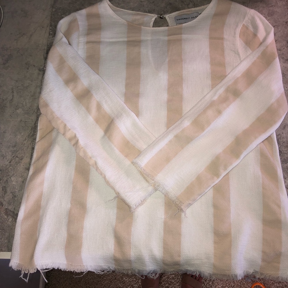 Stripped summer blouse